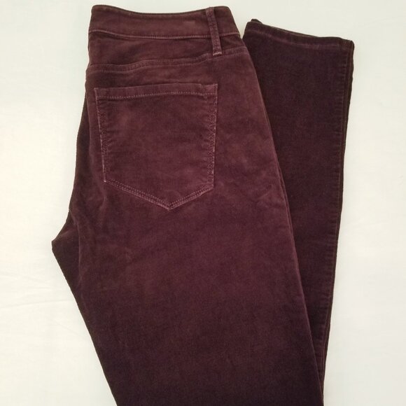 Ann Taylor Denim - Ann Taylor Loft Corduroy Burgundy Jeans Curvy Skinny Ladies Size 28/6